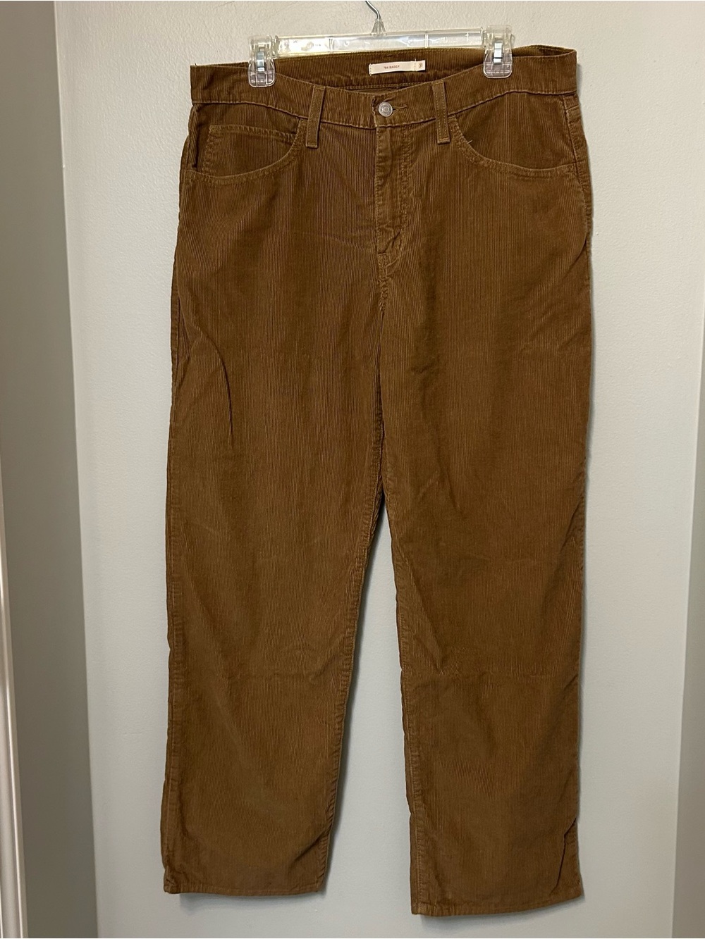 Levi's Women's ‘94 Baggy Brown Corduroy Loose Fit Straight Leg Pants 31 Grunge